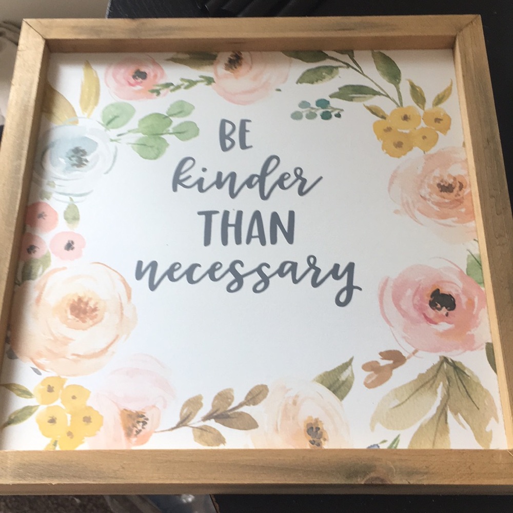 “be kinder than necessary” owned for 2 months